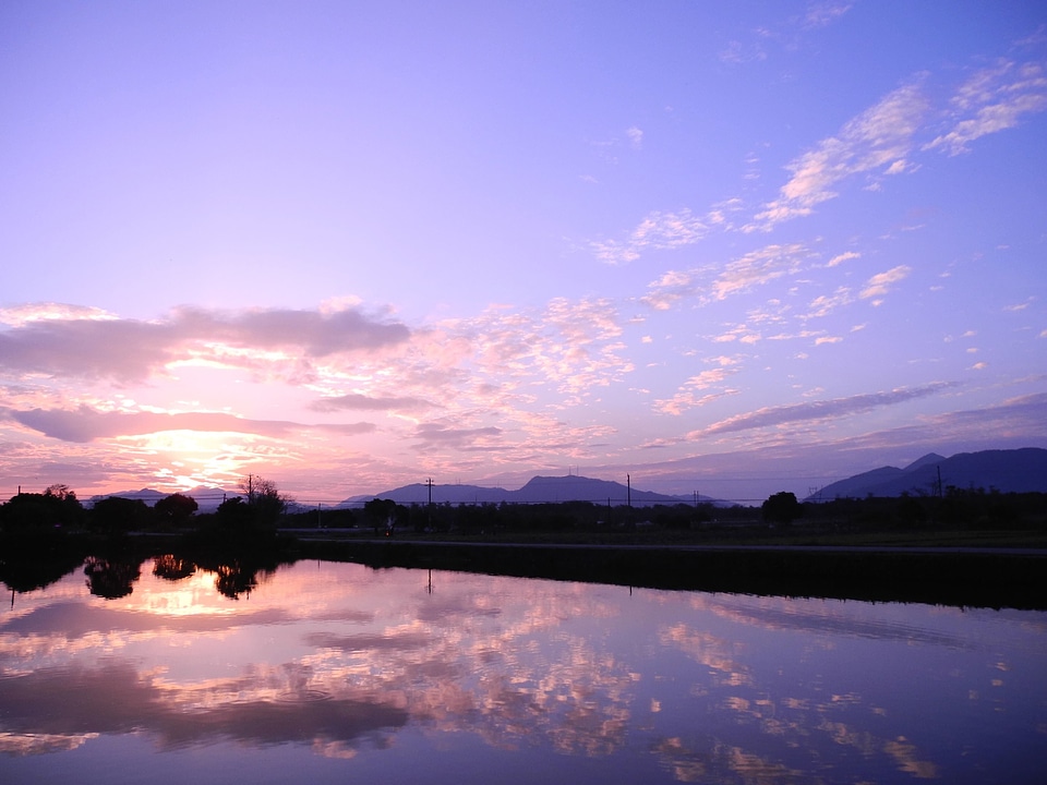 Cloud dusk mountain