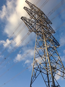 Utility pole power current photo