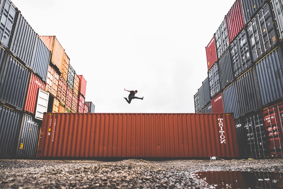 Business container person