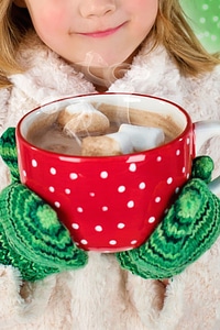 Chocolate drink girl