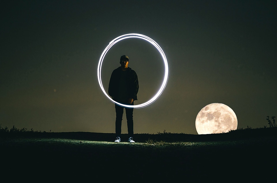 Man moon moonlight