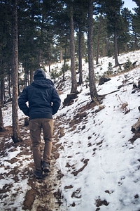 Hiker hiking male photo