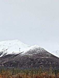 Adventure mountain peak panorama photo