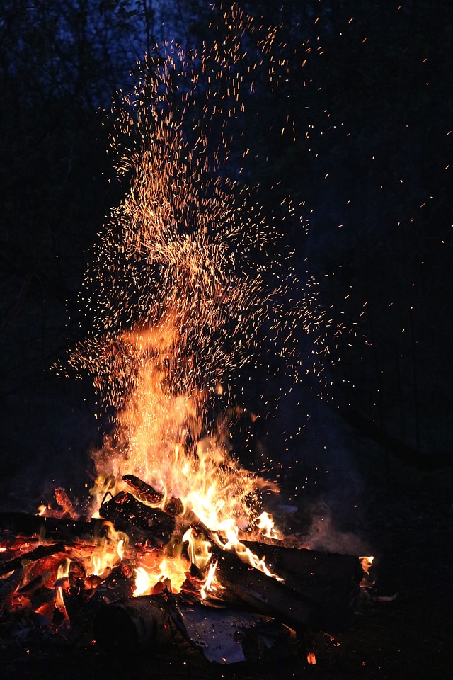 Dark fire firewood