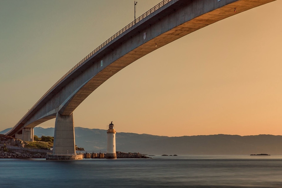Architecture bridge lighthouse