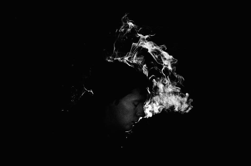 Black black and white dark
