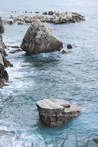 Coast rock sea