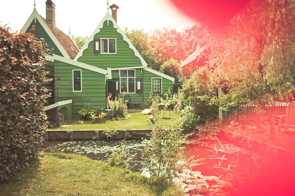 Exterior garden house