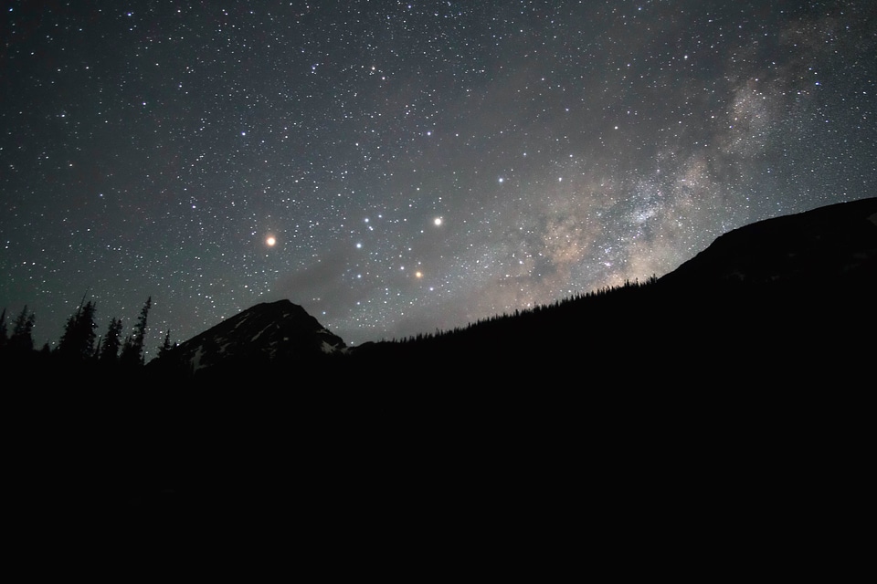 Astrology comet dark