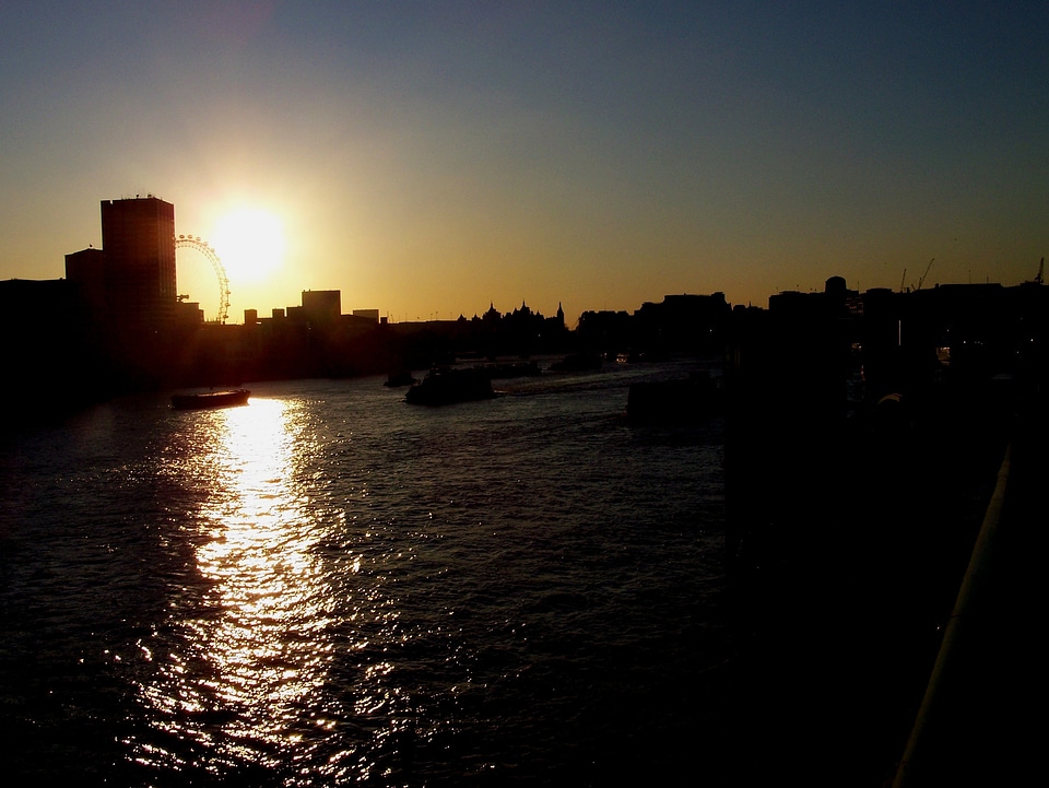 River thames london cityscape