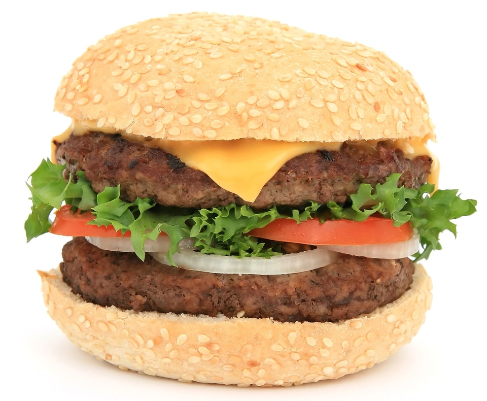 Breakfast burger cheese