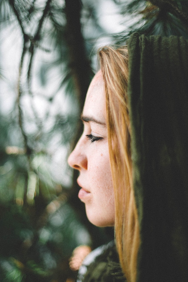 Beautiful blonde eye