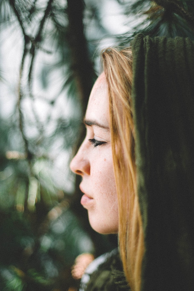 Beautiful blonde eye photo