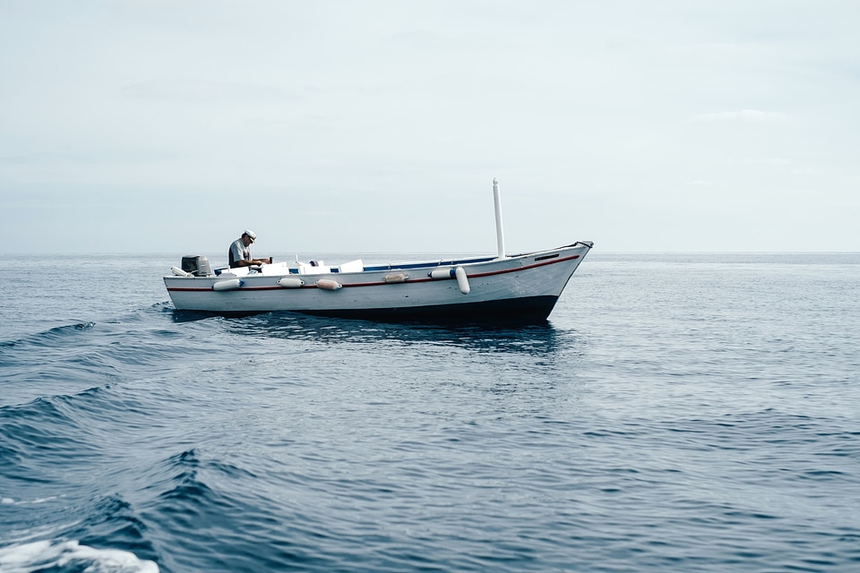 Boat ocean sea