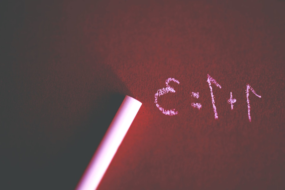 Chalk drawing chalk math