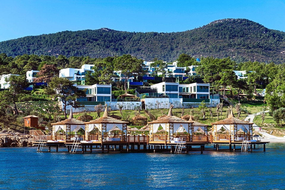 Architecture beach buildings