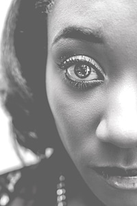 Face laying portrait