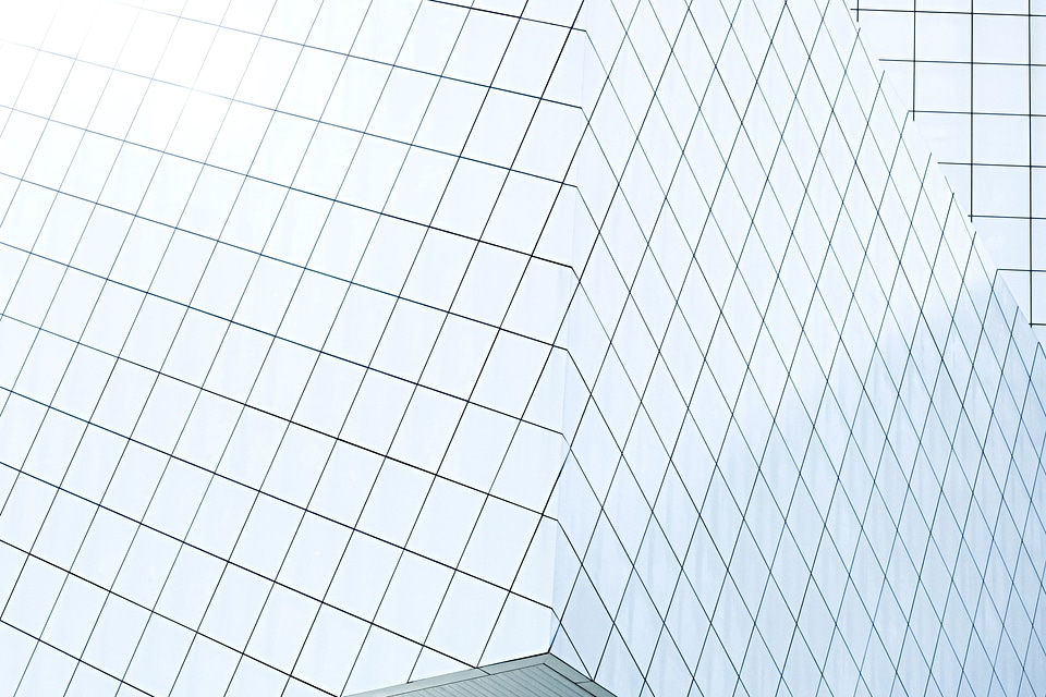 Abstract architectural exterior