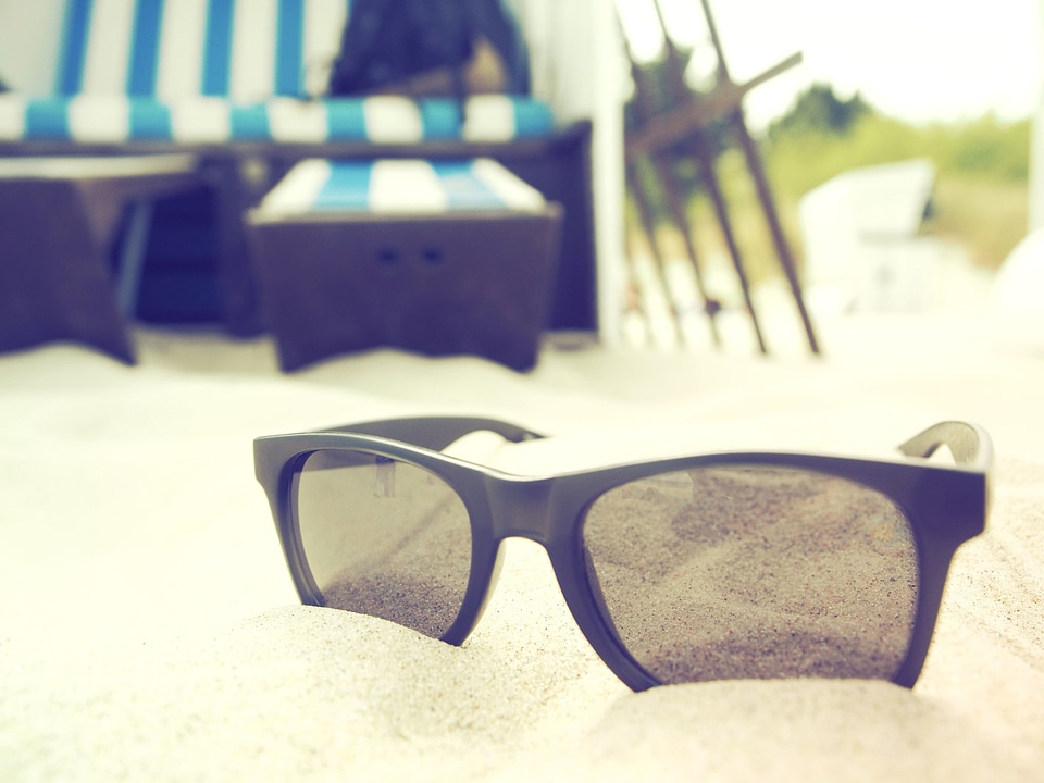 Beach sand sunglasses