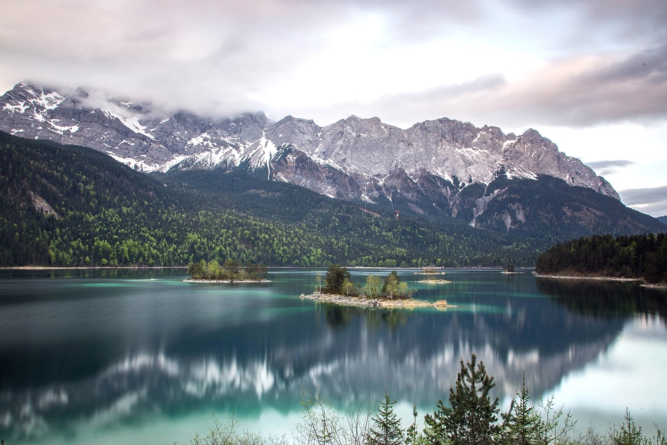 Lake landscape mountain
