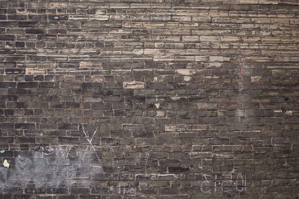 Brick dirty graffiti