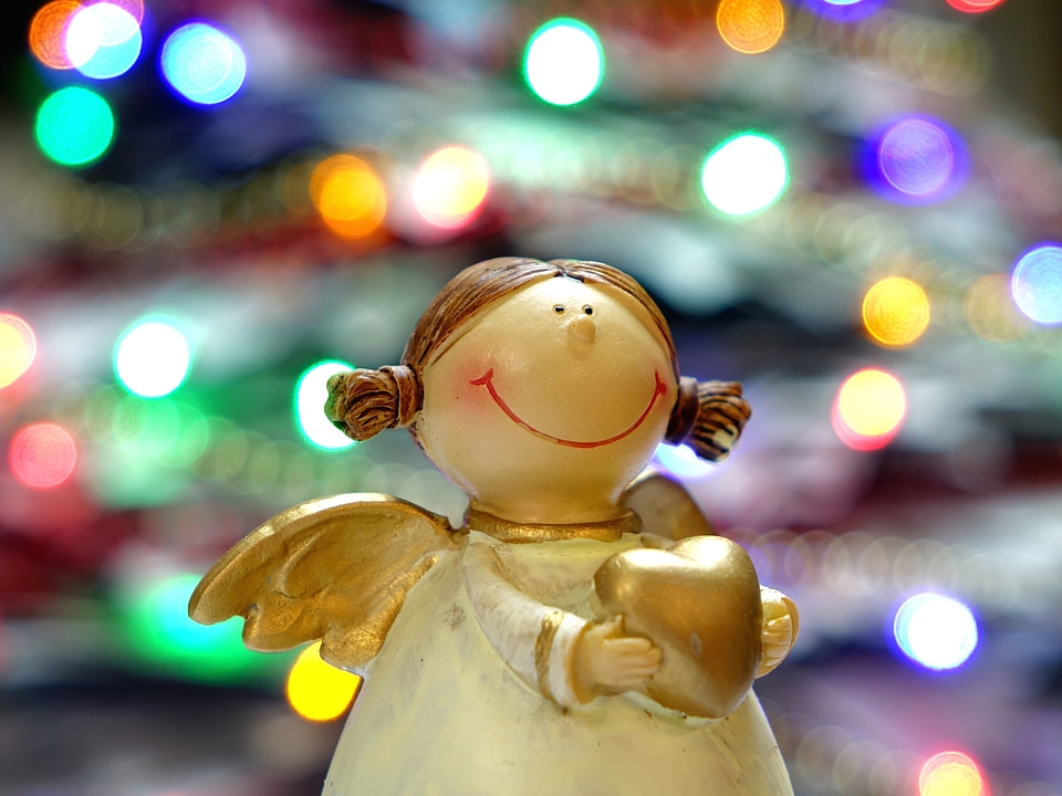 Angel beautiful photo ornament