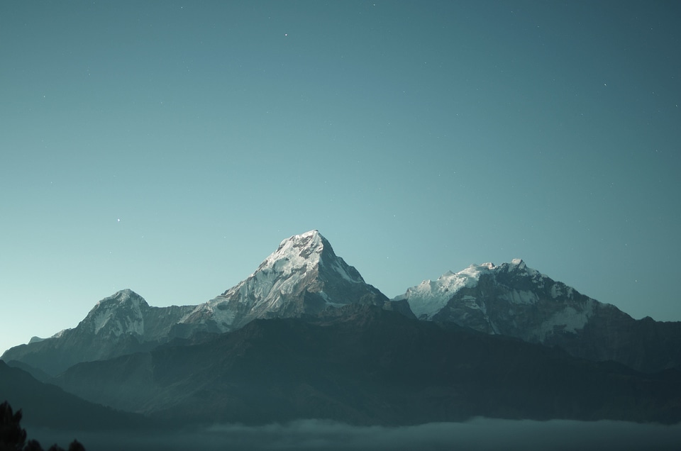 Cold mountain volcano