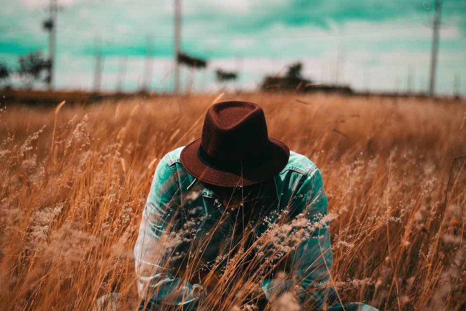 Field grass man