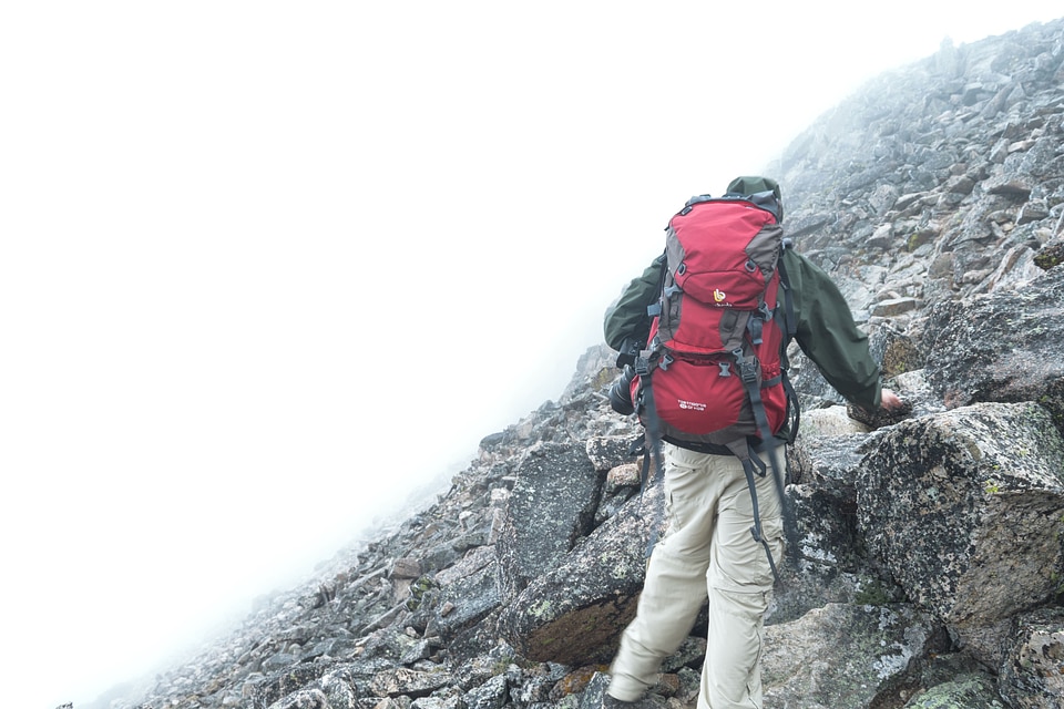 Climbing mountain mountain climbing photo