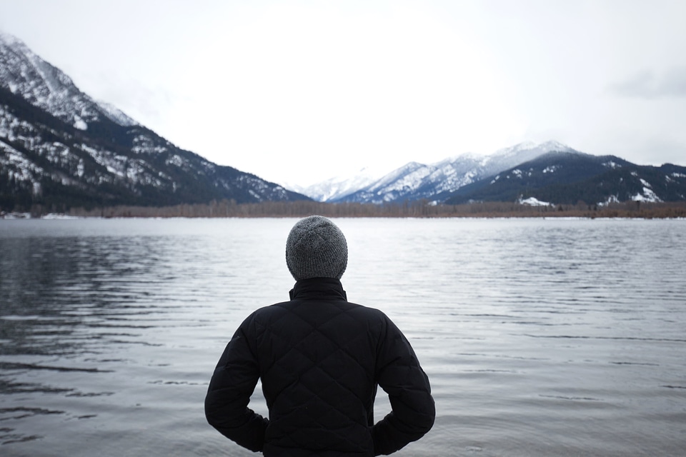 Cold lake mountains