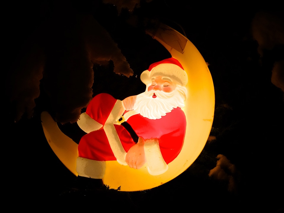 Moon decoration christmas