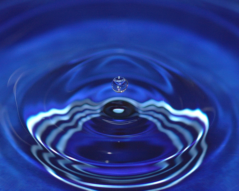 Droplet liquid splash