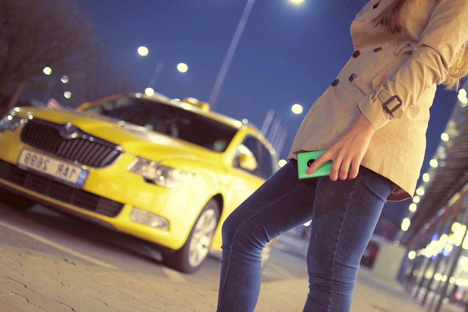 Airport car person