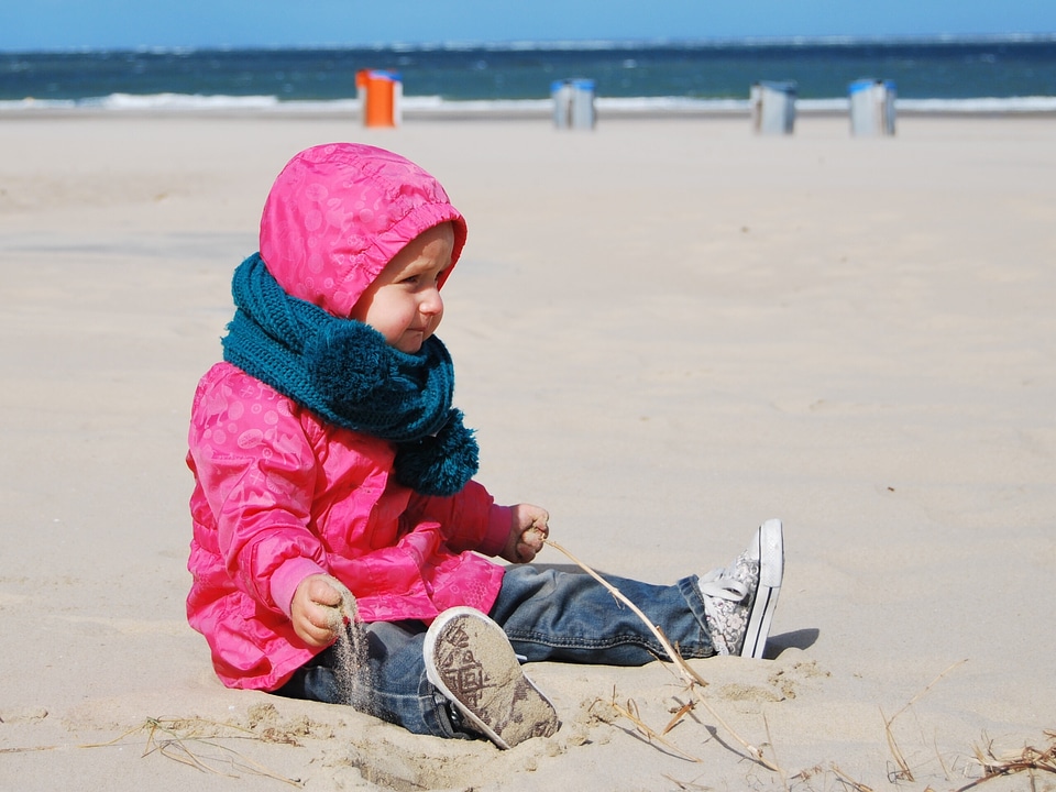 Sea girl sand