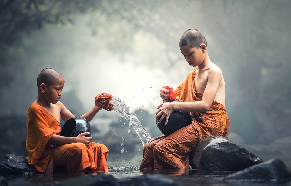 Beautiful Photo Buddhism child