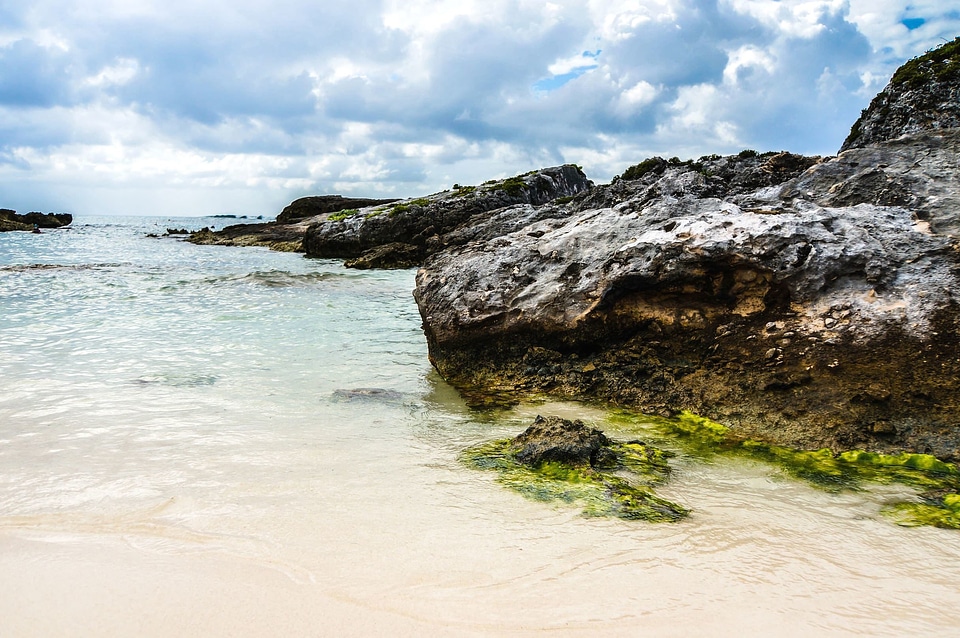 Beach coastline ocean