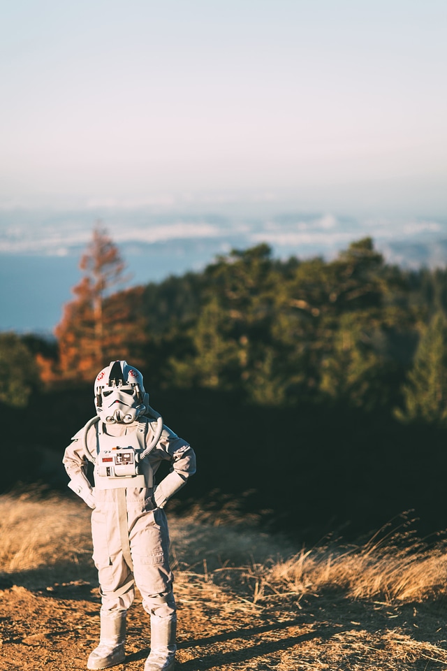 Helmet person suit