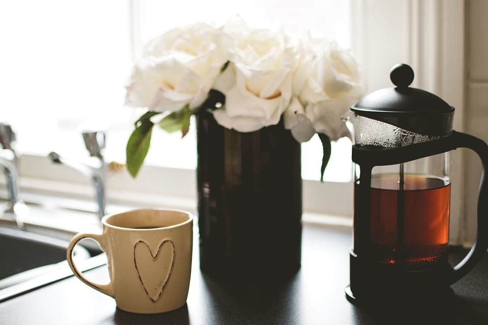 Breakfast decoration flowers