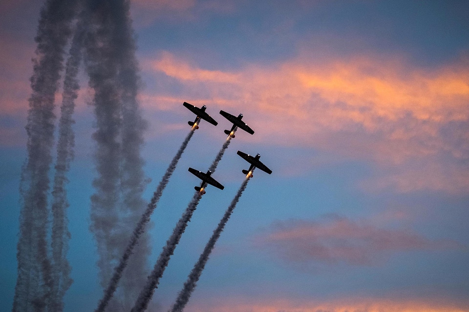 Air Force flight flying
