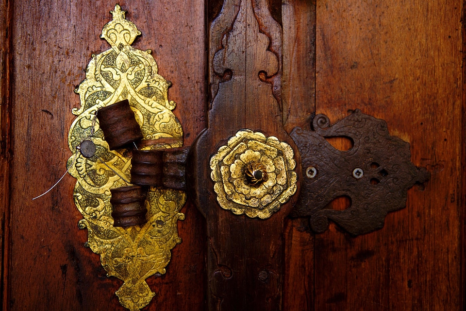 Antique beautiful photo front door