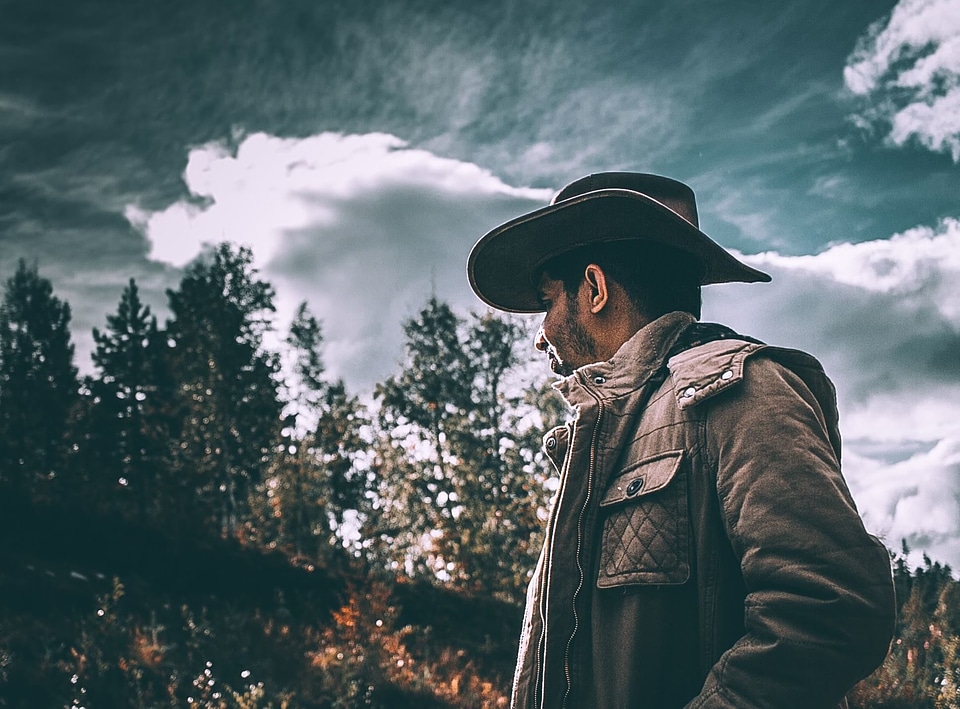 Beautiful Photo cowboy forest