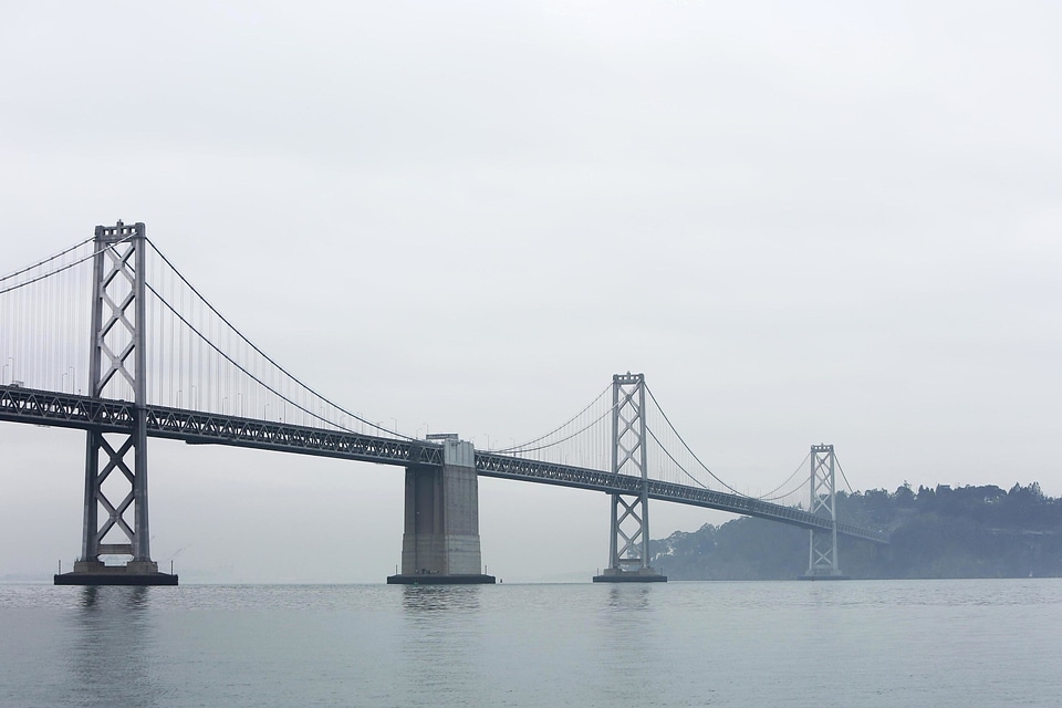 Architecture bridge fog