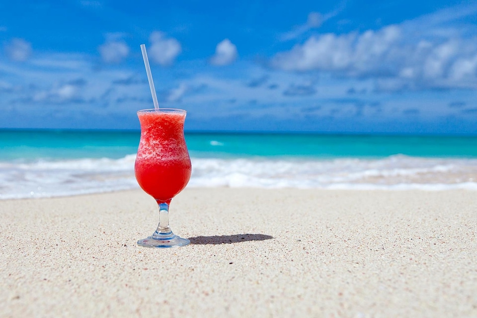 Beach beautiful photo beverage photo