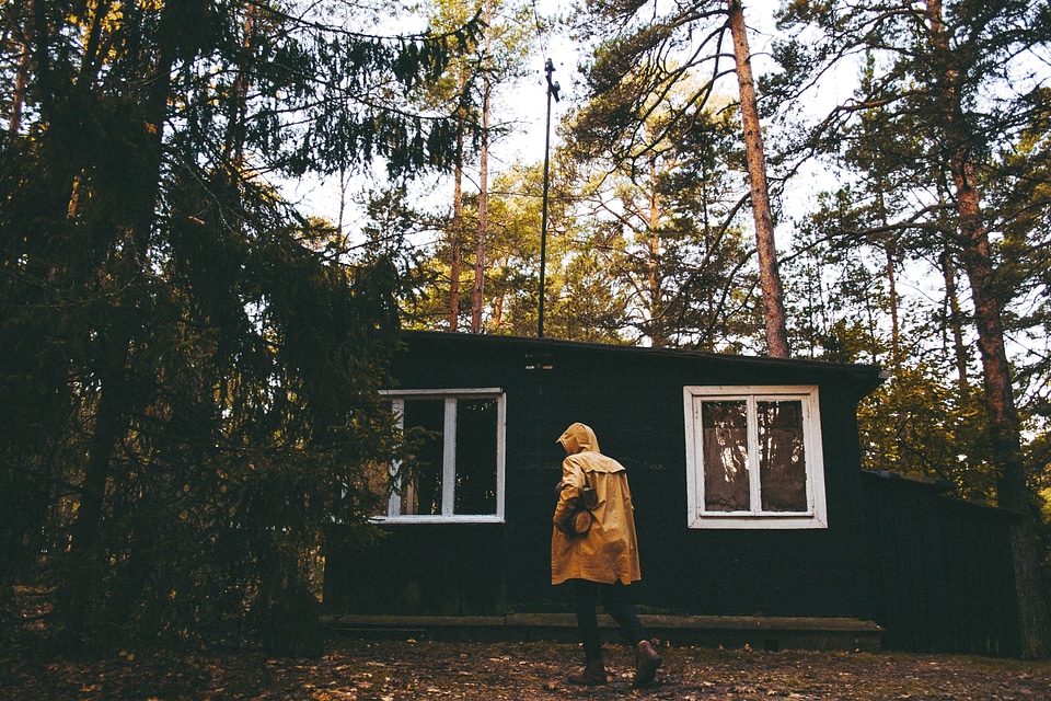 Exterior house person