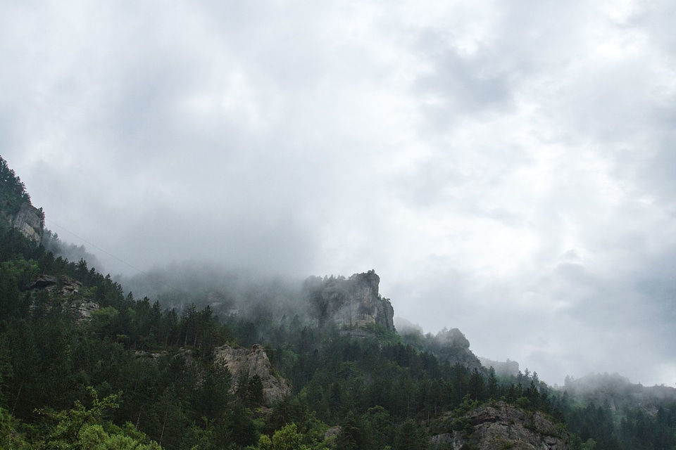 Clouds cloudy fog photo