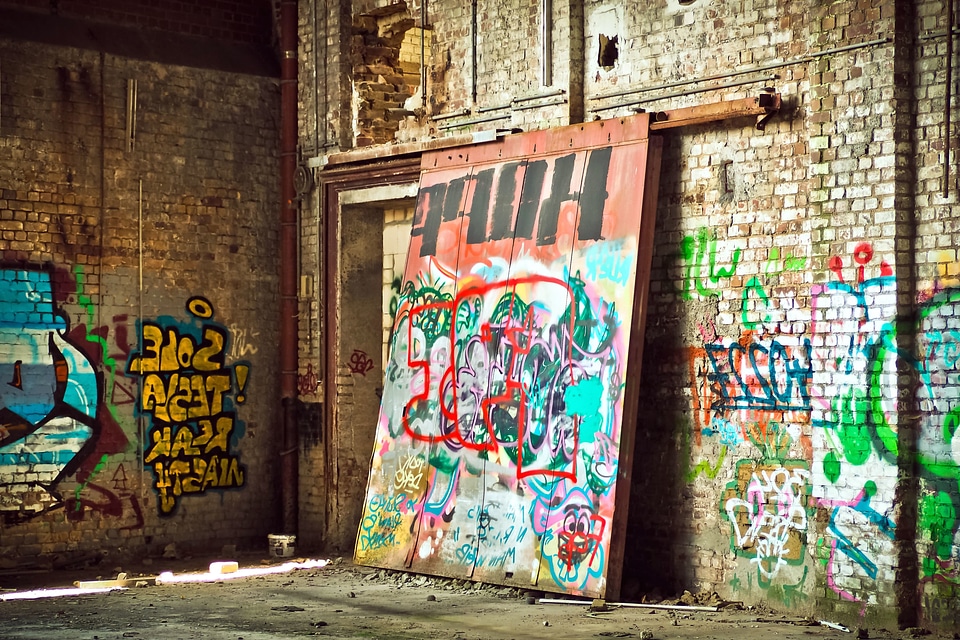 Art concrete graffiti