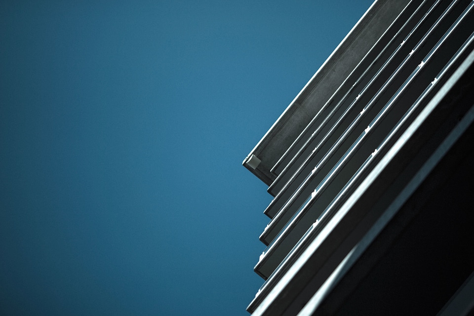 Blue Sky building grey