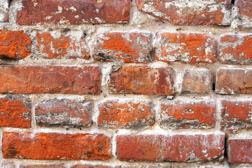 Bricks pattern red photo