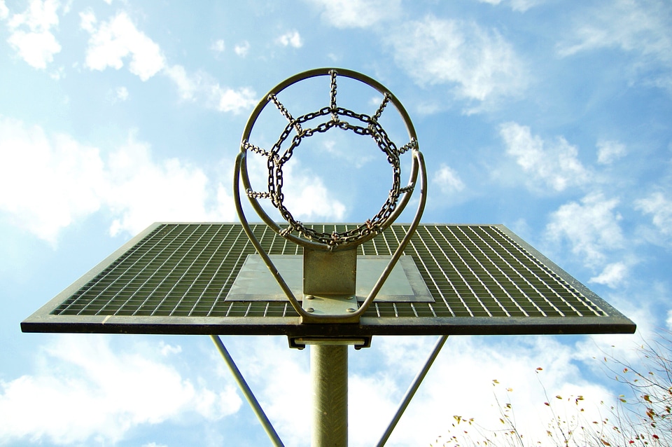 Basketball basketball court chain photo