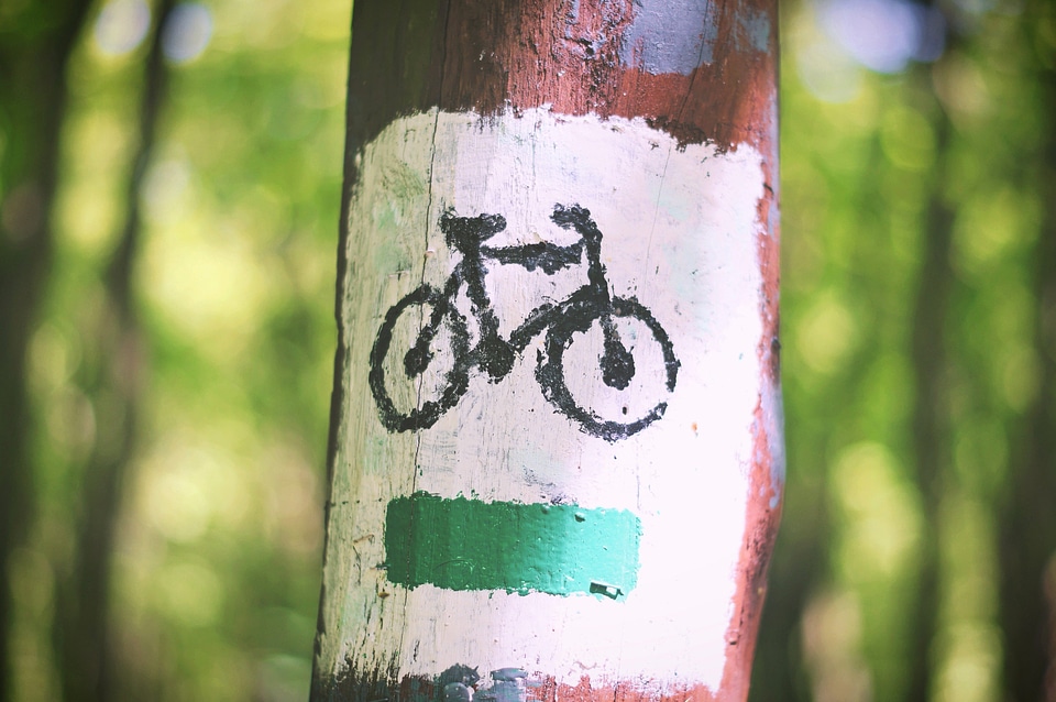Bicycle paint route